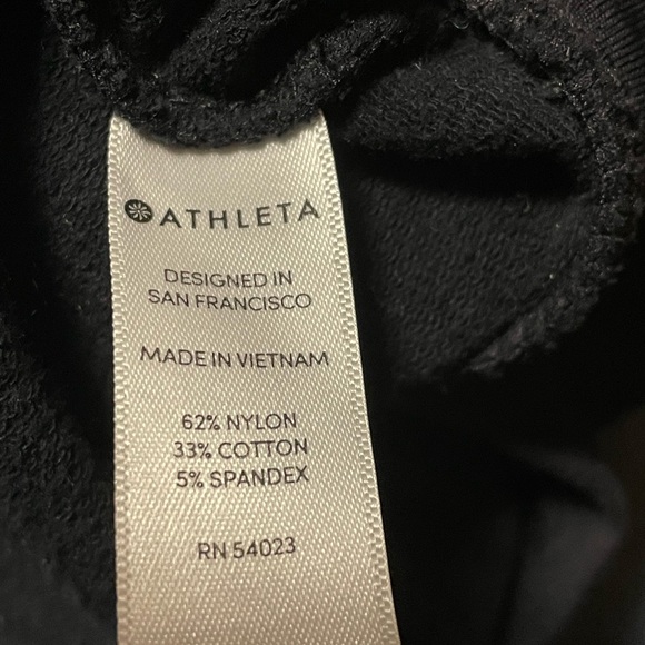 2/$20 Athleta Snap Sleeve Sweatshirt Top Size Small Black - Picture 8 of 8